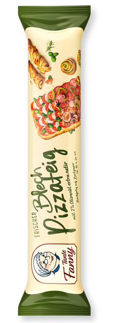 Frischer Blech-Pizzateig