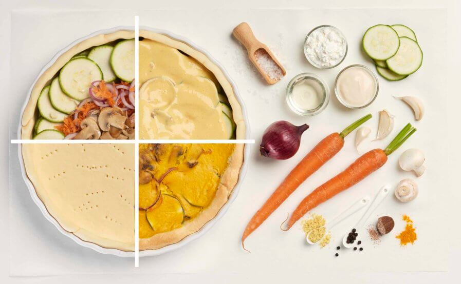 Vegane Gemüsequiche