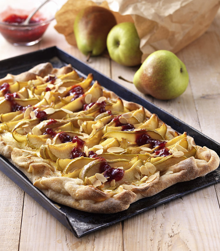 Birnen Flammkuchen Tante Fanny