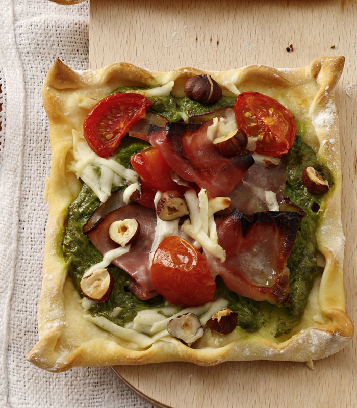 Flammkuchen mit Schinken Tante Fanny