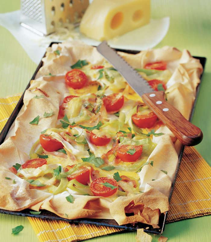 Lauch-Blechkuchen Tante Fanny