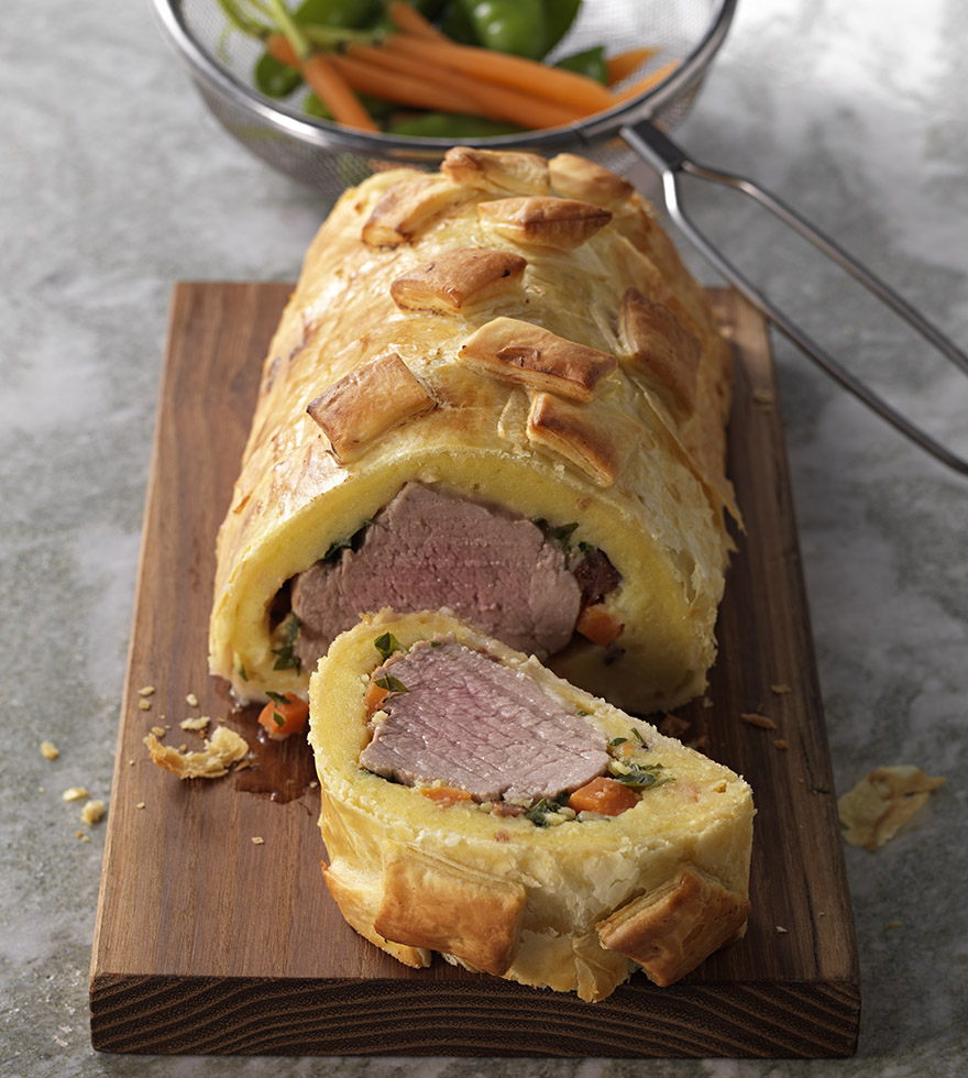 Schweinefilet im Blätterteig-Kartoffelmantel - Rezept | Tante Fanny