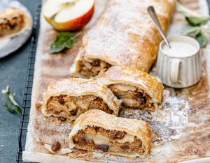 Blätterteig Apfelstrudel