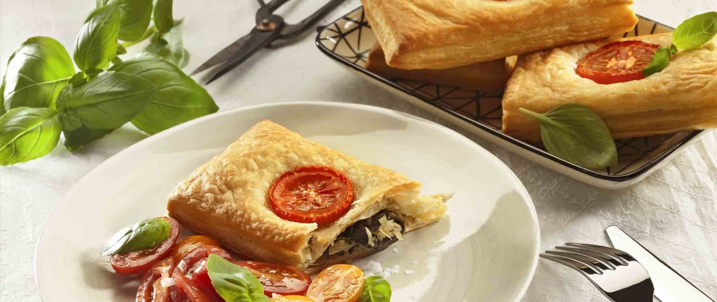 Vegane Oliventascherl mit Blätterteig
