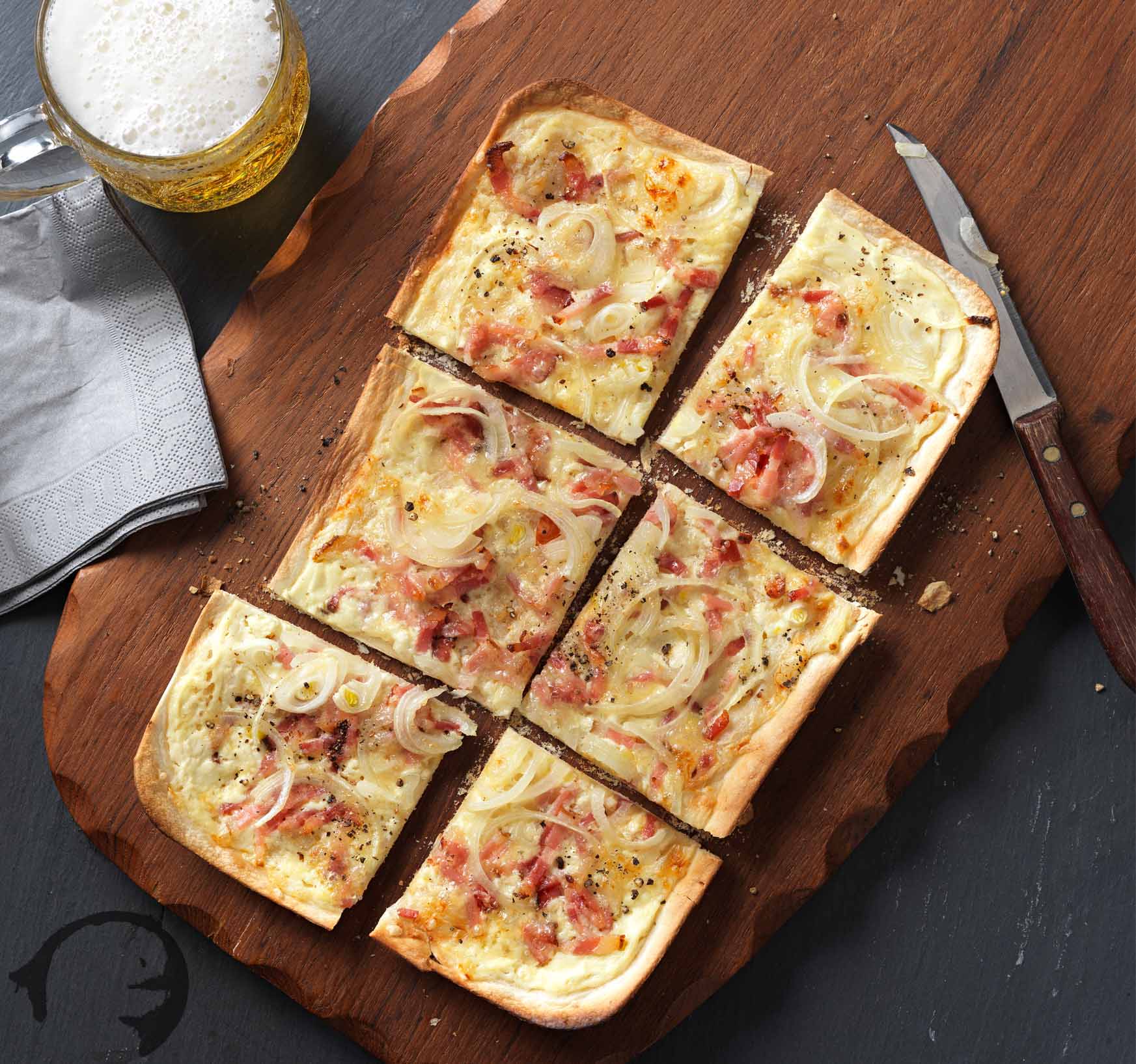 Elsässer Flammkuchen Gratinée - Tante Fanny