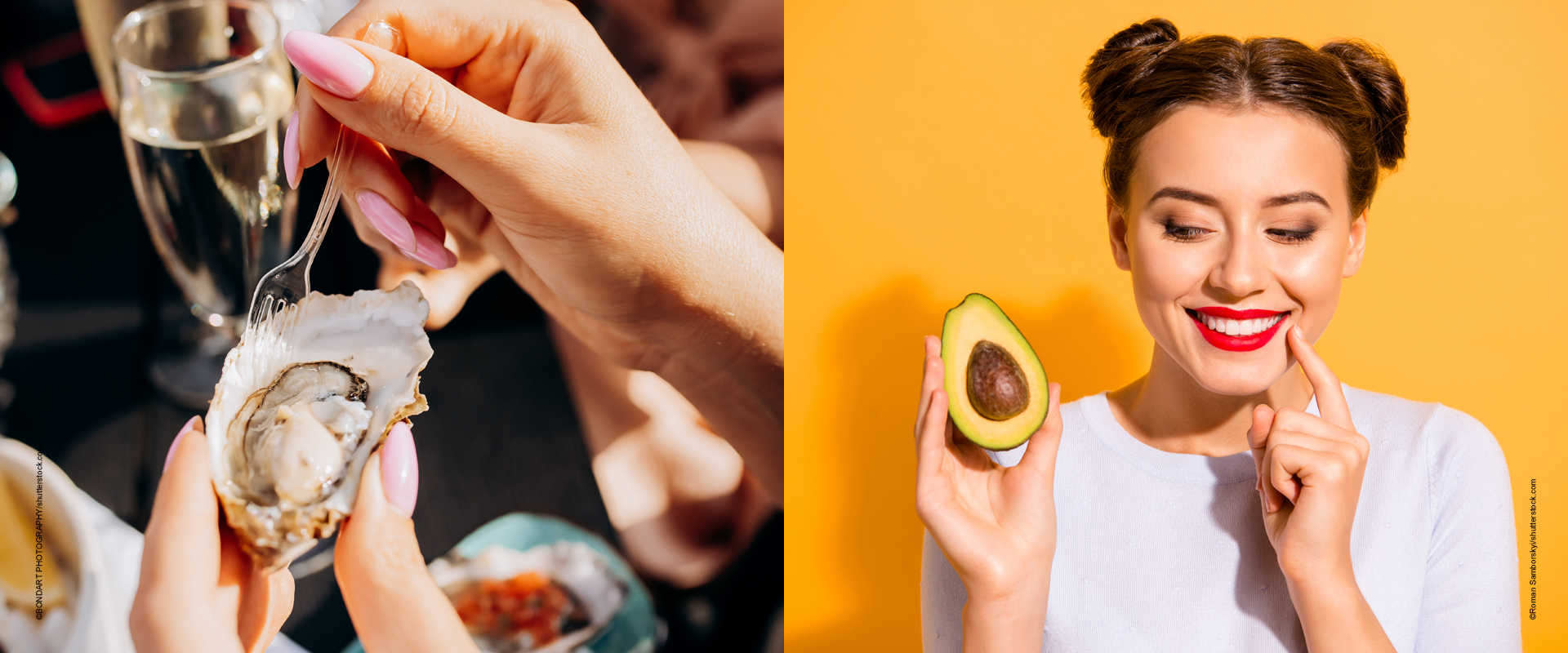 Liebe geht durch den Magen Austern und Avocado aphrodisierende Lebensmittel