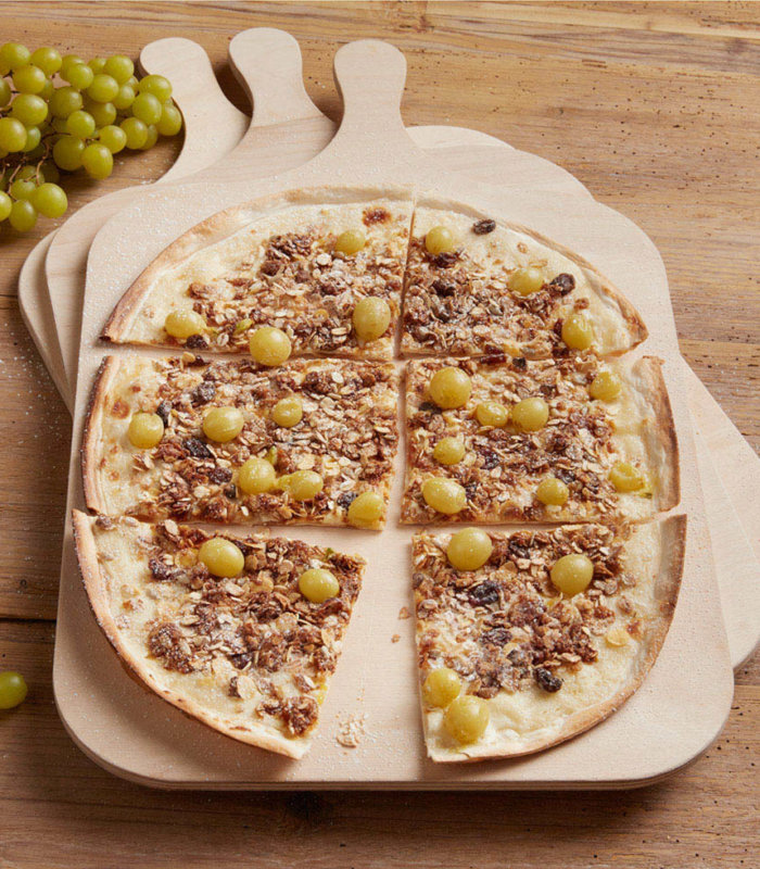 Flammkuchen mit Müslikrokant Gastro Tante Fanny