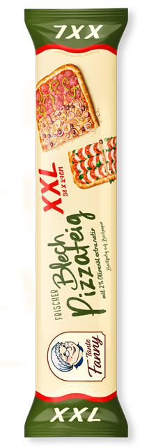 Frischer Blech-Pizzateig XXL