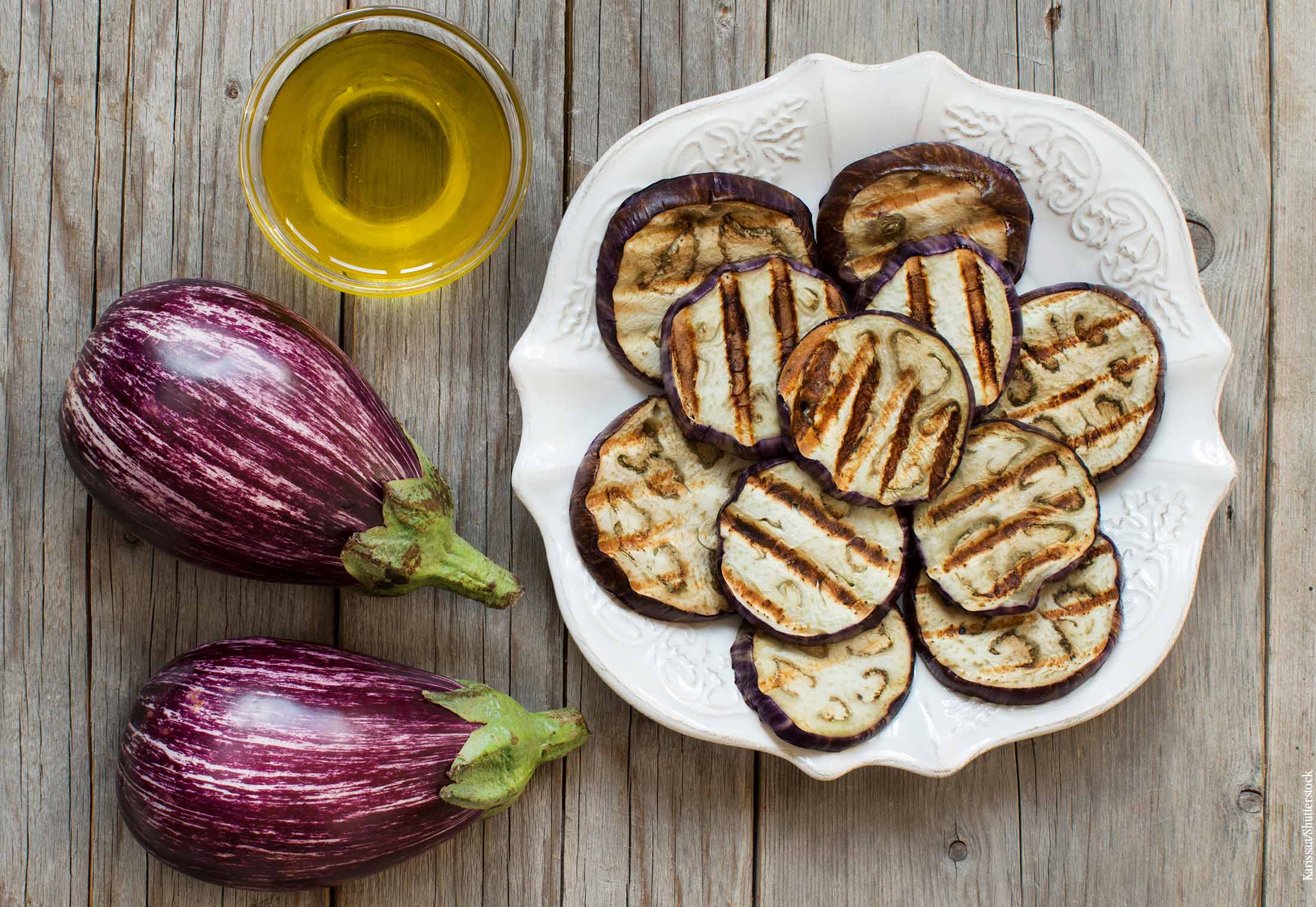 Trendgemüse Melanzani gegrillt Querkochen