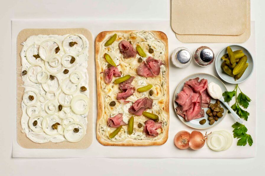 Rezept Flammkuchen Roastbeef Tante Fanny