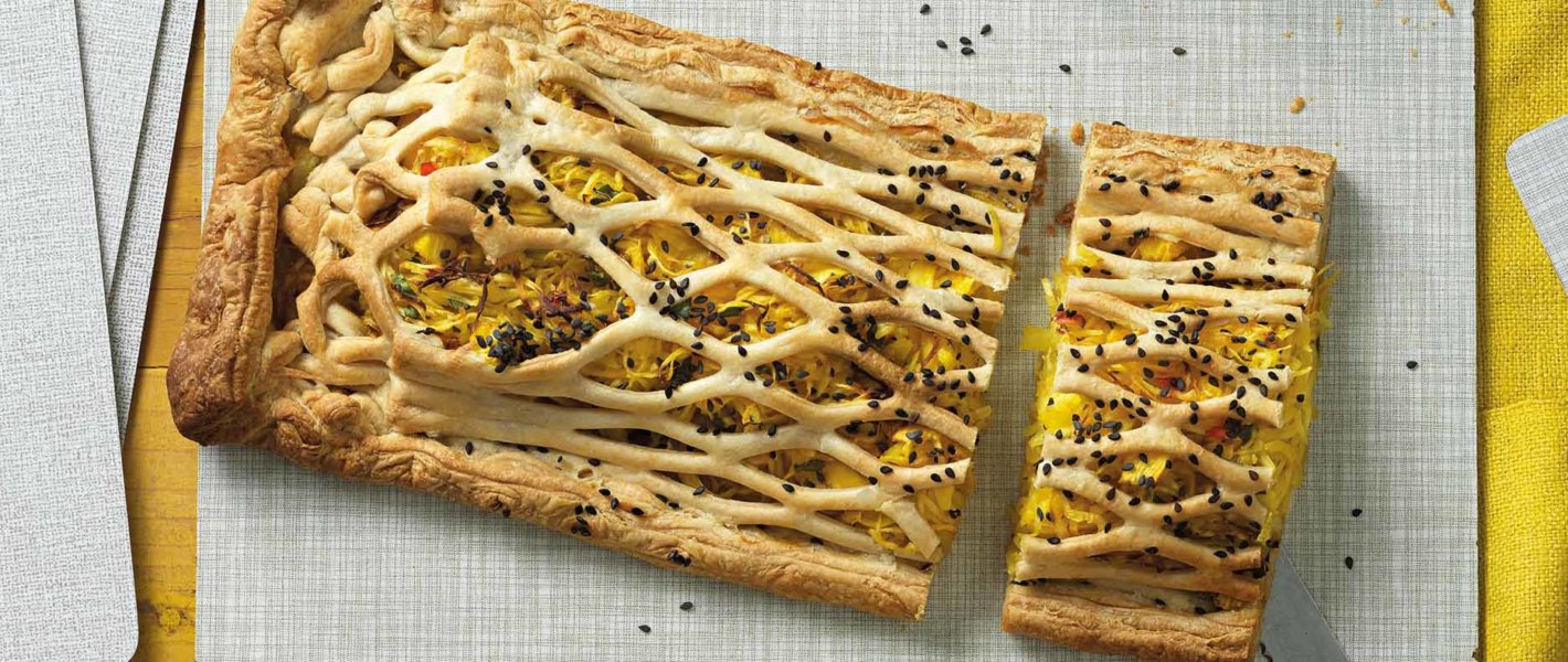 Rezept Gitter-Krautstrudel mit Curry und Ananas Tante Fanny