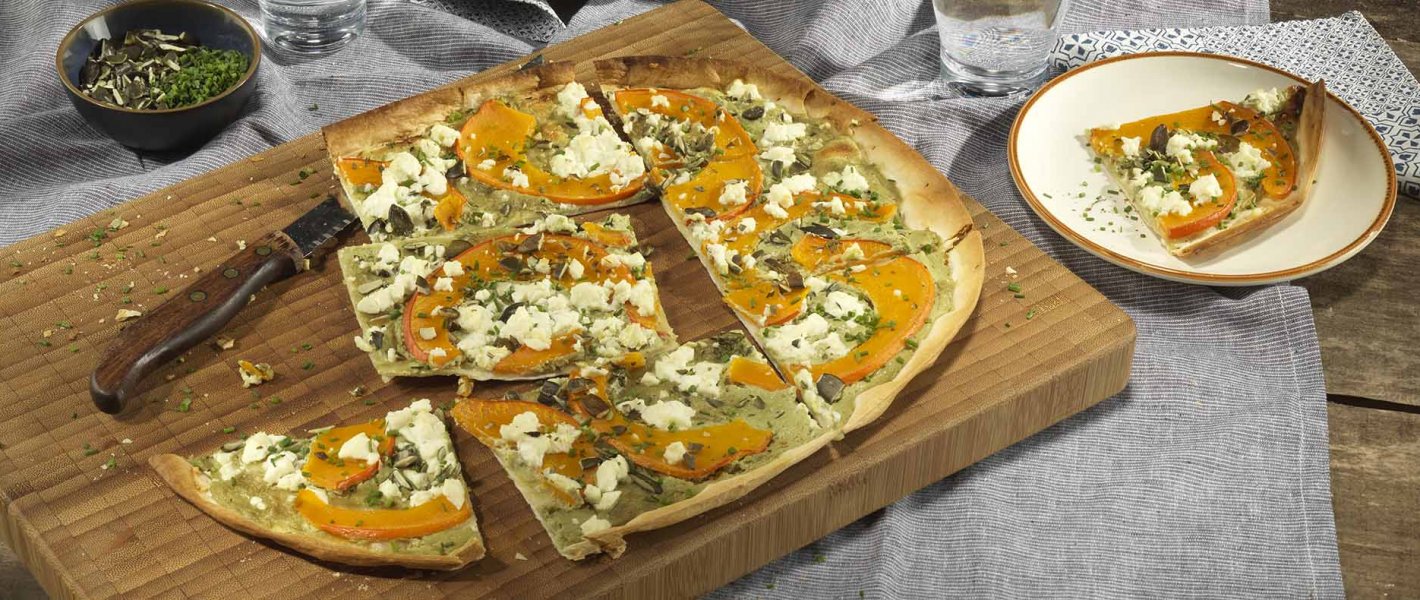 Rezept Kürbiskernöl Flammkuchen GASTRO Tante Fanny