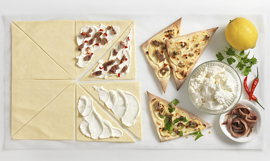 Zitronenflammkuchen mit Sardellen Rezept Tante Fanny