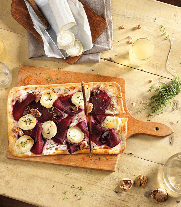 Flammkuchen mit roten Rüben Tante Fanny
