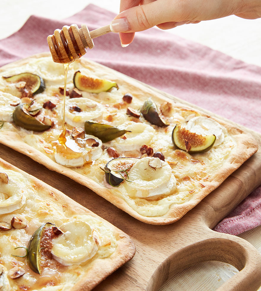 Flammkuchen mit Feigen und Ziegenkäse - Rezept | Tante Fanny