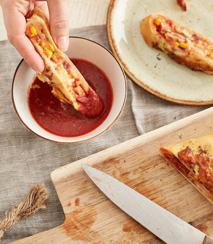 Gemüse Stromboli