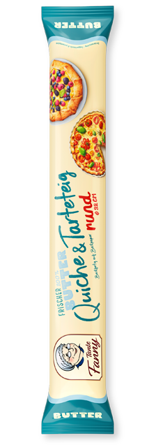 Frischer Butter-Quiche- & Tarteteig rund