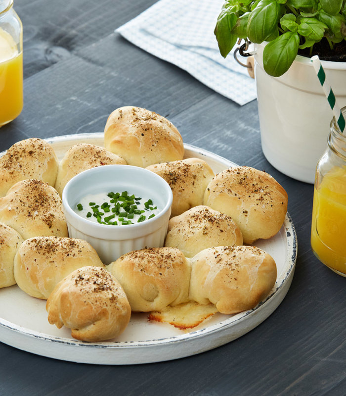 Pizzabällchen Kranz