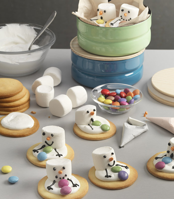 Schneemannkekse