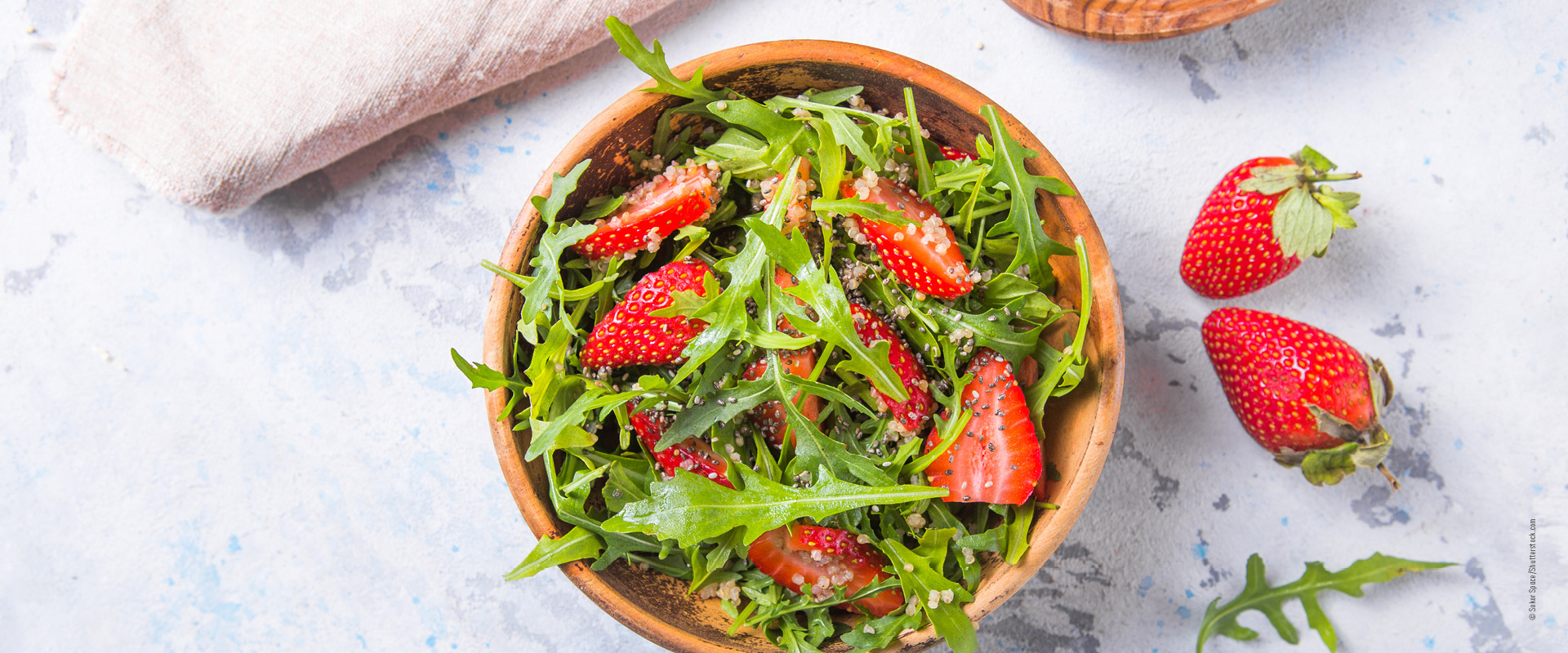 Erdbeer-Rucola Salat_Grillbeilagen
