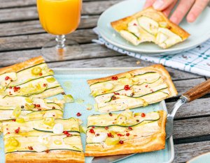 Zucchini Flammkuchen