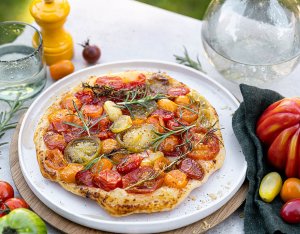 Französische Tomaten Tarte Tatin