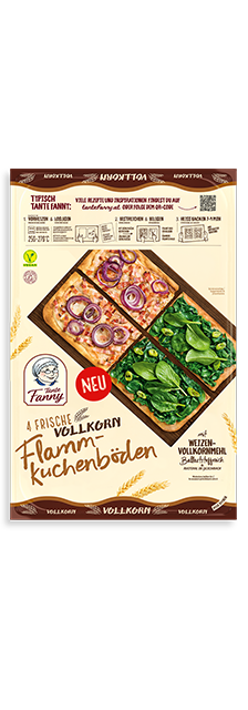 Frische Vollkorn-Flammkuchenböden