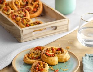 Vegane Blätterteigöhrchen