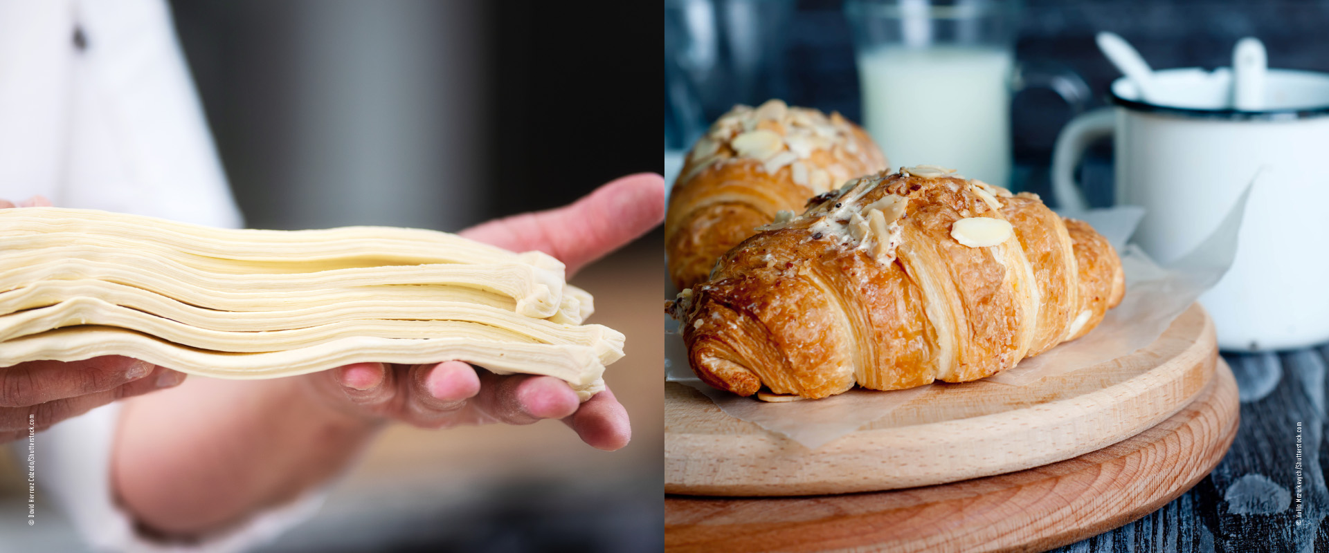 Teigblätter Croissantteig