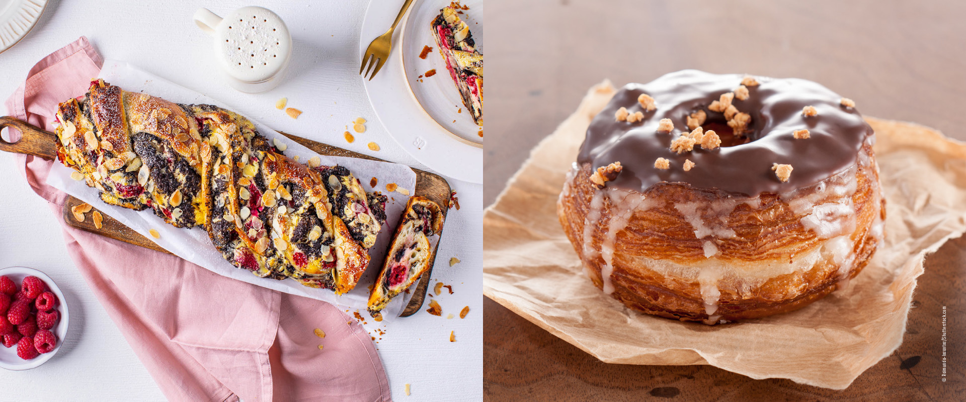 Cruffins und Oreo Himbeerstriezel