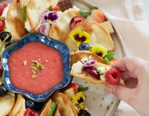 Süße Tacos mit Vanille-Frischkäsecreme