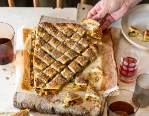 Veganes Blätterteig Zupfbrot