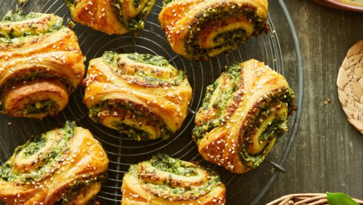 Bärlauch-Franzbrötchen