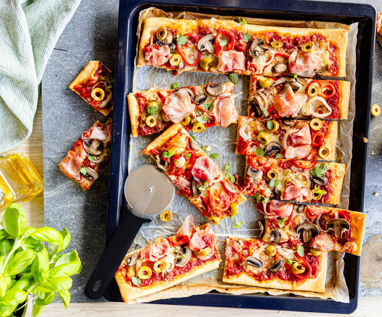 Köstlicher Pizza-Genuss